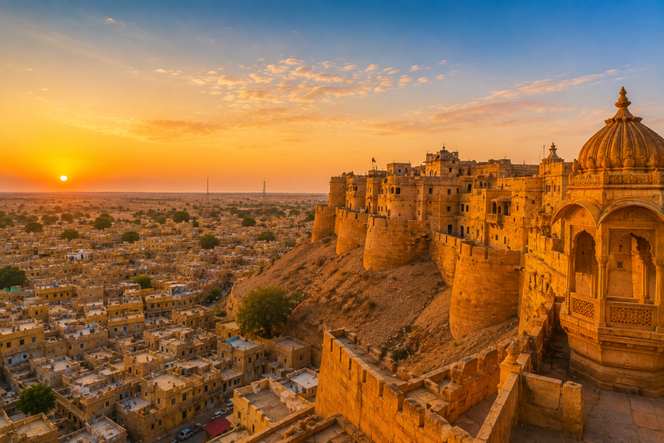 Golden Hour Over Jaisalmer Fort